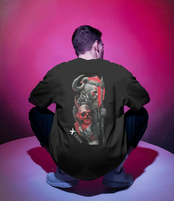 ANCIENT GLITCH WARRIOR OVERSIZED T-SHIRT